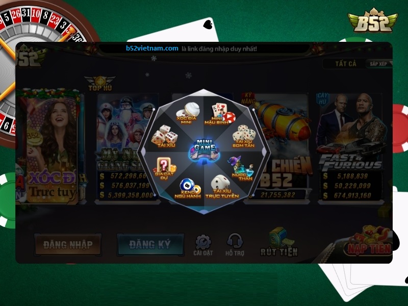 B52CLUB nơi hội tụ anh em đam mê game bài